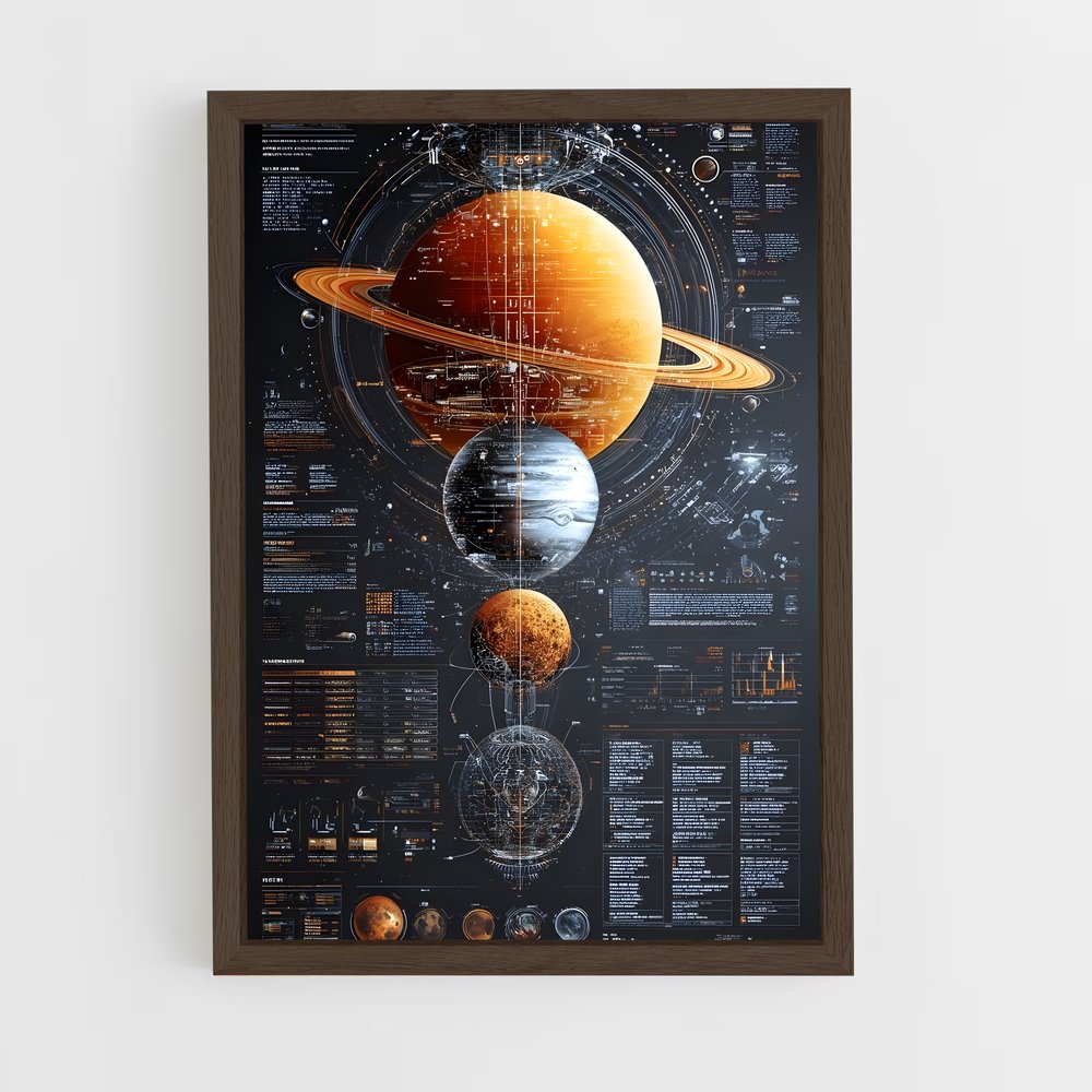 Poster Cosmos Enchanté – affiche Système solaire (vue 5)